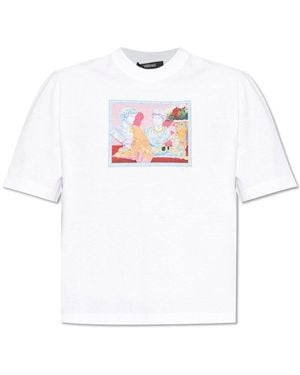 Versace Pattern-Printed Crewneck T-Shirt - White