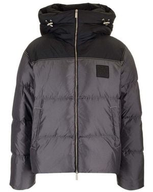 Off-White c/o Virgil Abloh High-Neck Puffer Jacket - Black
