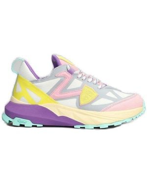 Philippe Model Rocx Lace-Up Sneakers - Multicolor