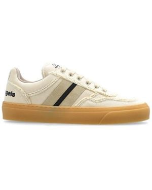 Moncler Genius Moncler X Palm Angels Striped Low-Top Trainers - Natural