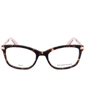 Kate Spade Rectangle-Frame Glasses - Black