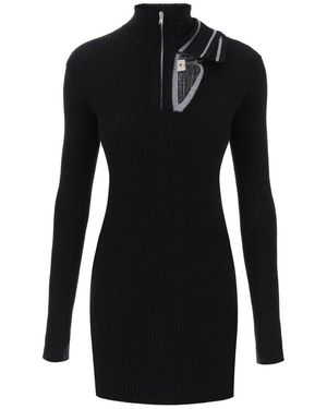Y. Project Chemisier Dress With Asymmetric Collar in White