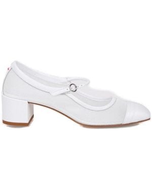 Aeyde Aeyde Buckle Fastened High Heeled Pumps - White