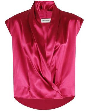 Alberta Ferretti Glossy Satin Shirt - Pink