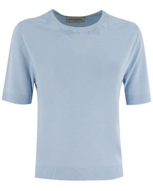 ERMANNO FIRENZE 売れ筋商品|||エルマンノ フィレンツェ Tシャツ トップス レディース Tops Blue ERMANNO FIRENZE T-shirts for Women | Online Sale up to 50