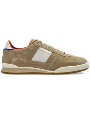 Paul Smith Logo Printed Low-top Sneakers - Natural