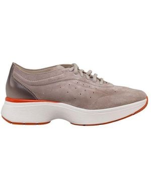 Santoni Bounce Lace-up Trainers - Natural
