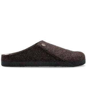 Birkenstock Zermatt Shearling Slides - Black