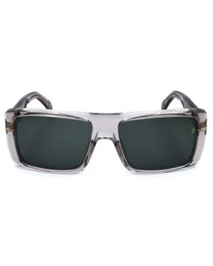 David Beckham Square Frame Full Rim Sunglasses - Black