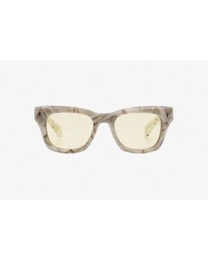 Jacques Marie Mage Dealan Square Frame Sunglasses - Natural