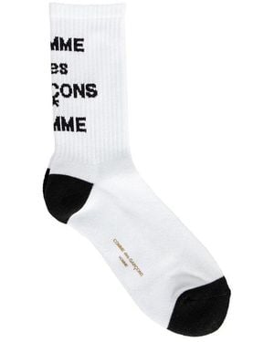 Comme des garcons logo socks 2025