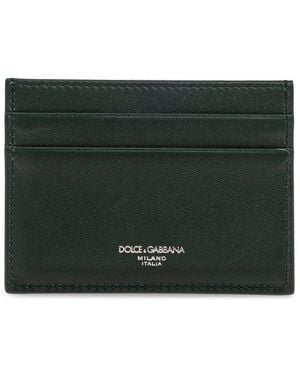 Dolce & Gabbana Logo Stamp Card Holder - Black