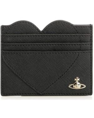 Vivienne Westwood Heart Card Holder - Black