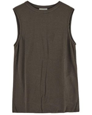 Saint Laurent Crewneck Sleeveless Tank Top - Grey