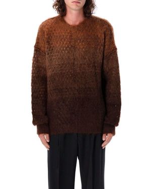 Cmmn Swdn Shia Open Knit Sweater - Brown