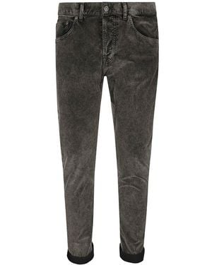 Dondup Corduroy Slim Fit Jeans - Gray