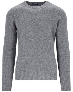Drumohr Crewneck Knit Sweater - Grey