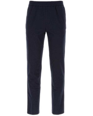 Harmony Elasticated Waistband Slim-Fit Trousers - Blue