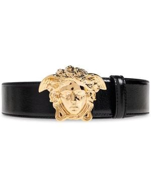 Versace Leather Belt - Black
