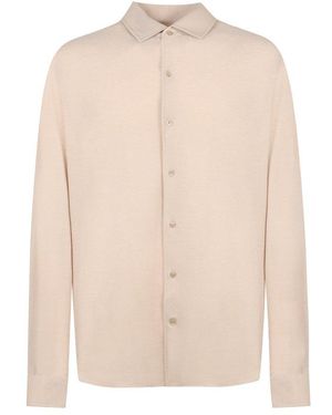Agnona Button-Down Shirt - Natural