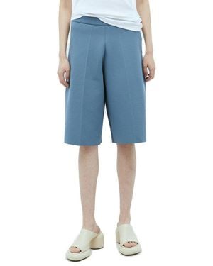 Jil Sander Wide Leg Shorts - Blue