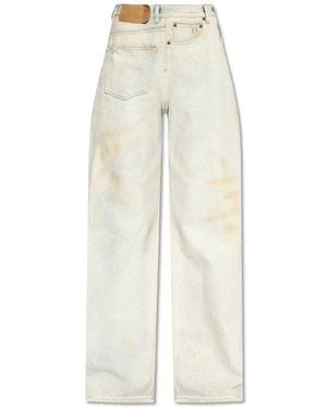 MM6 by Maison Martin Margiela Jeans With Vintage Effect, Light - White