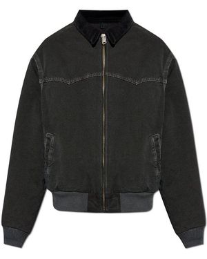 Maison Margiela Yoke Caban Bomber Jacket in Black for Men | Lyst