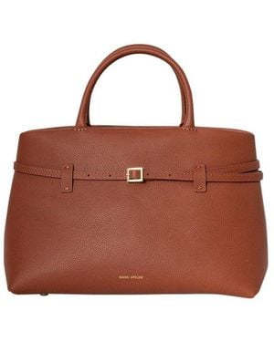 MANU Atelier Le Cambon Buckle Detailed Tote Bag - Brown