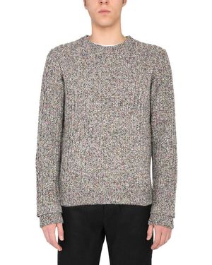 Helmut Lang Crewneck Knitted Sweater - Gray