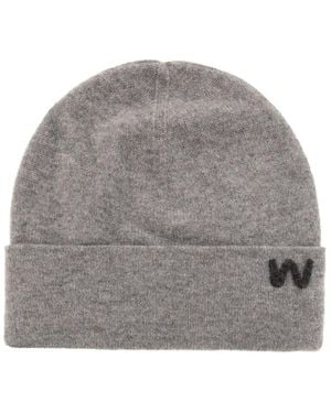 Weekend by Maxmara Logo Detailed Beanie - Grey