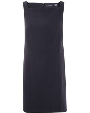 Ralph Lauren "Richette" Sleeveless Day Dress - Blue