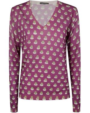 In bed with You Patterned V-Neck Top - Pink