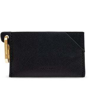 AllSaints Logo Embossed Wallet - Black