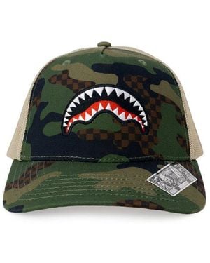 Sprayground Shark Patch Baseball Cap - Green