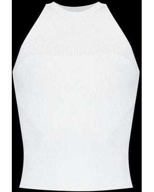 Max Mara Tenda Sleeveless Ribbed Top - Black