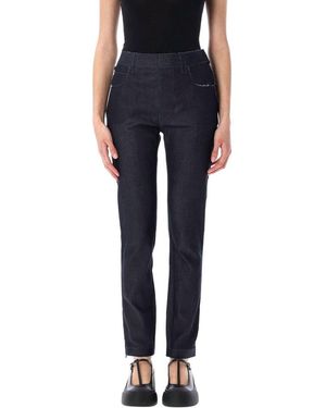 Marni Stretch Denim Trompe L'Oeil Trousers - Blue