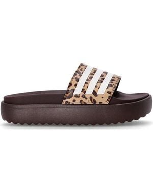adidas Originals Adilette Platform Slides - Brown