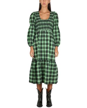 Ganni Maxi Dress - Green