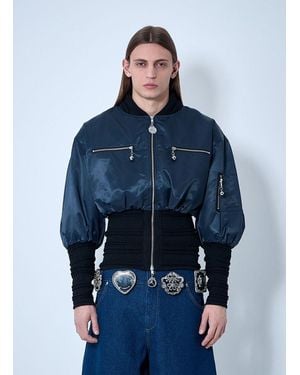 Chopova Lowena Little Birdy Bomber Jacket - Blue