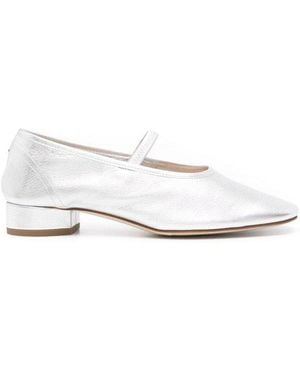 Aeyde Mary Jane Flats - White