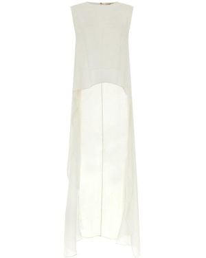 DI.LA3 PARI' Trawl Sleeveless Top - White