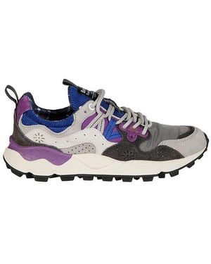 Barbour X Flower Mountain Yamano 3 Uni Trainers - Blue