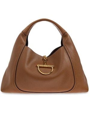 Gucci Softbit Maxi Shoulder Bag - Brown