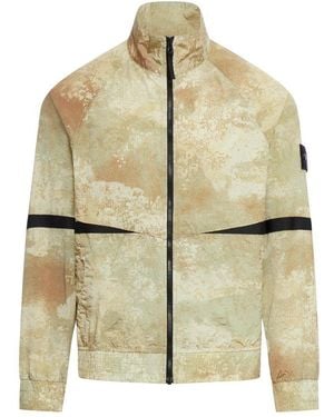 Stone Island Zip-up Jacket - Natural