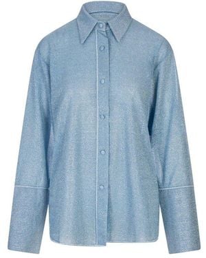Oséree Long Sleeve Buttoned Shirt - Blue