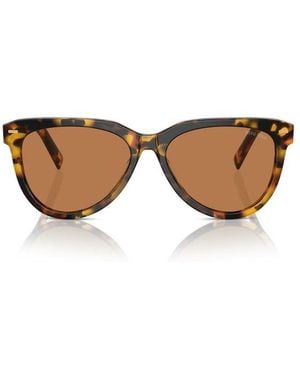 Miu Miu Oval-Frame Sunglasses - Multicolour