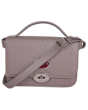Zanellato Ella Foldover Top Handle Bag - Purple
