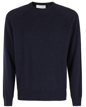 FILIPPO DE LAURENTIIS Crewneck Knit Top - Blue