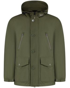 Woolrich Drawstring Hooded Parka - Green