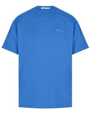 Givenchy Logo Patch Crewneck T-Shirt - Blue
